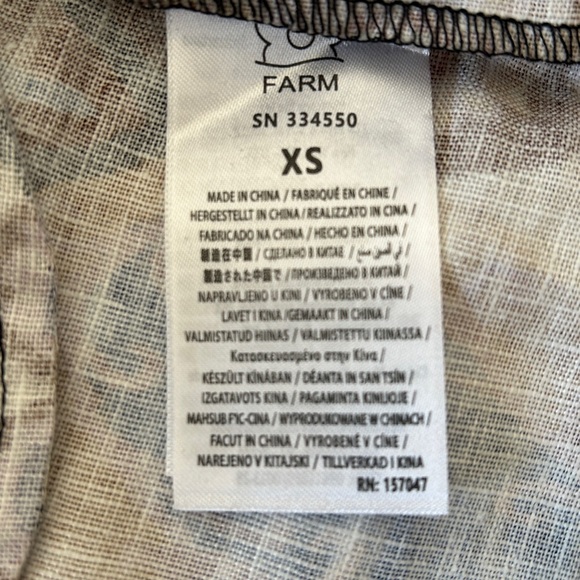 NWOT Farm Rio Hearts Ikat Mini Dress Size XS - Picture 12 of 16